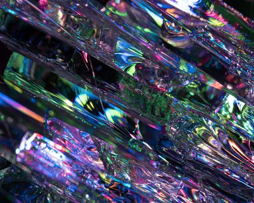 Glowing prism paths in the fictional Crown Prism Journey mobile game